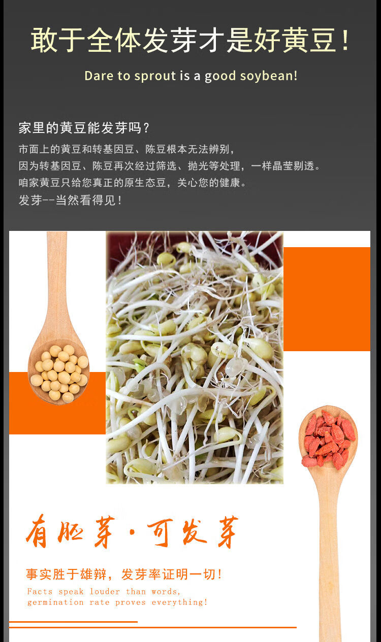 10029319888246商品名称:东北笨黄豆散装农家大豆子豆浆生豆芽中粒