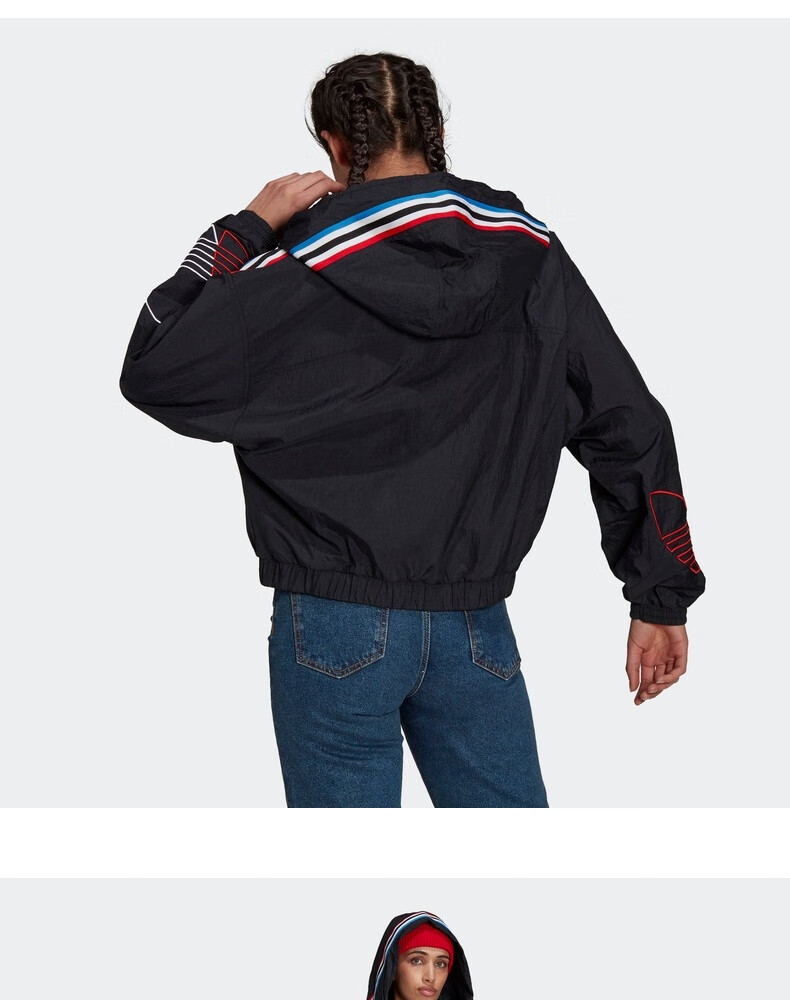 阿迪达斯官网 adidas 三叶草 windbreaker 女装春秋运动
