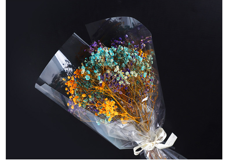 透明玻璃纸花束包装纸花篮防水内衬包花泥块塑料纸花玻璃纸包花4545cm