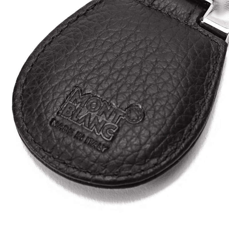 万宝龙 montblanc 男女中性大班系列牛皮/精钢钥匙扣深棕色 114476 深