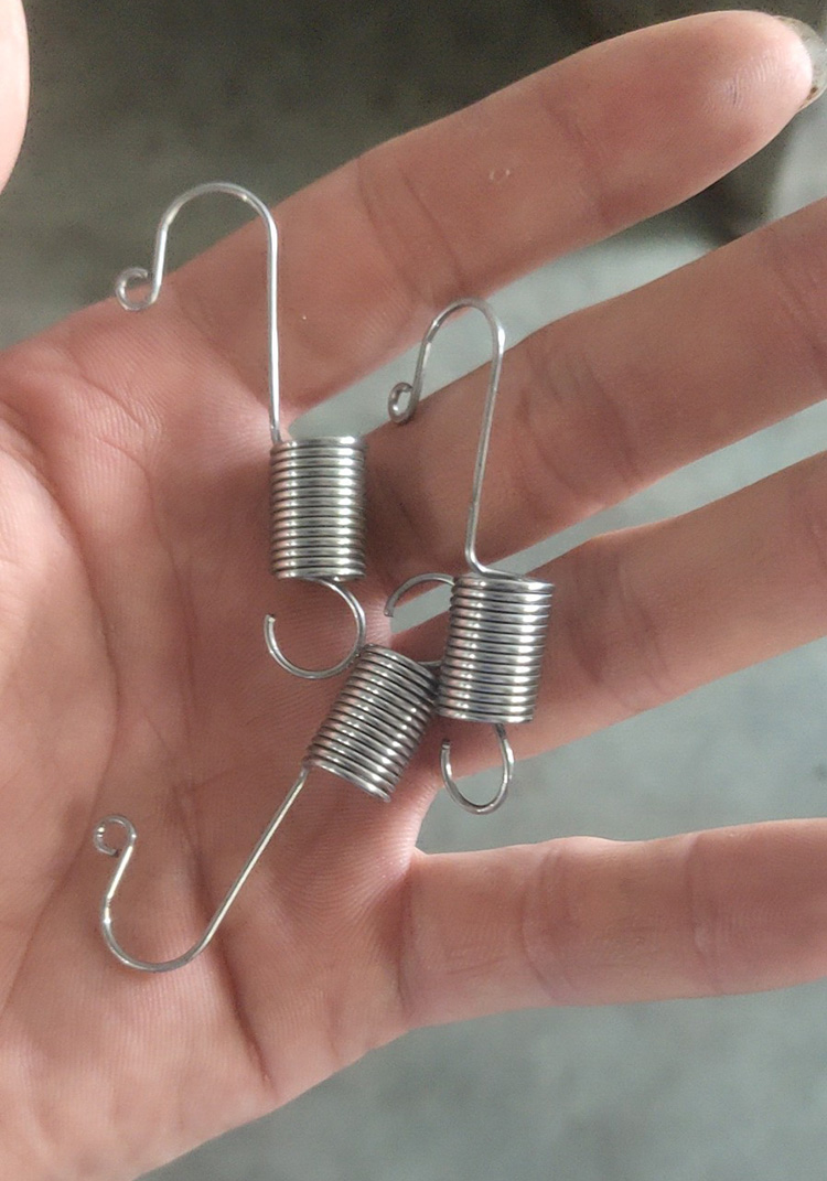 易拉宝展架弹簧带钩子喷绘布桁架弹簧挂钩镀锌防锈立式门型架拉簧海报