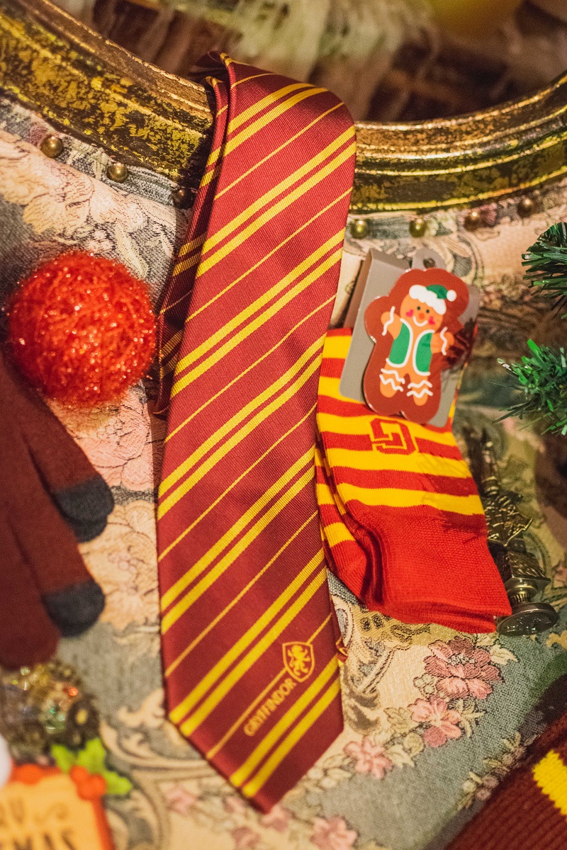 哈利波特围巾环球影城同款哈利波特围巾霍格沃茨徽章围脖周边格兰芬多