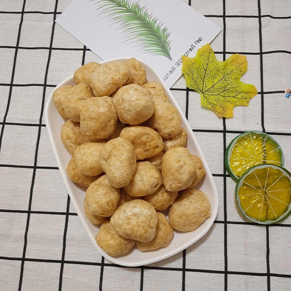 潮汕特产鱼丸南塘炸鱼丸油炸酥脆手工鱼丸鱼圆即食零食炸鱼丸 750g