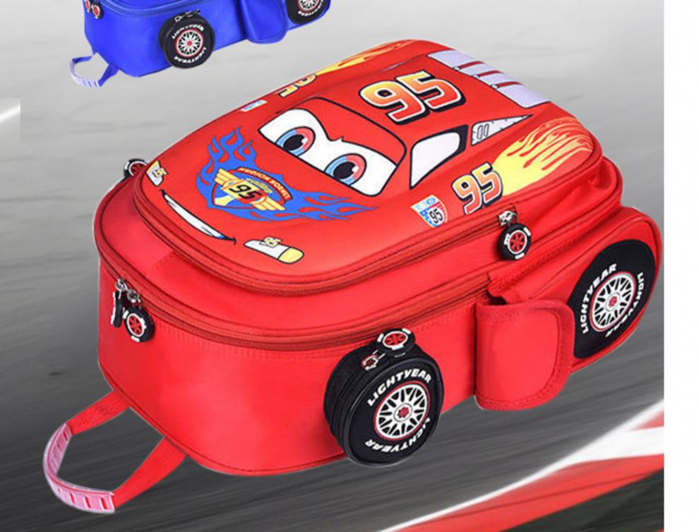 小学生书包 幼儿园3岁卡通汽车儿童书包男孩子1三到六年级超轻便防水