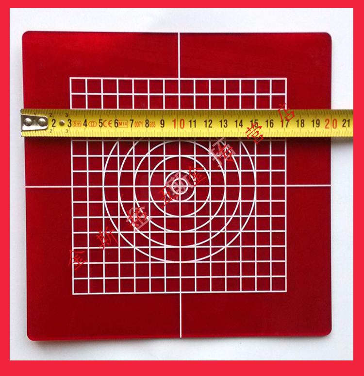 垂准仪激光靶经纬仪激光板放线板投线板红色00200300mm左一仁透明色