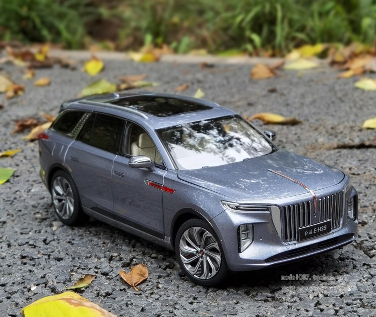 紅旗ehs9車模世紀龍 紅旗e-hs9越野車suv 1:18 合金仿真汽車模型 紅旗