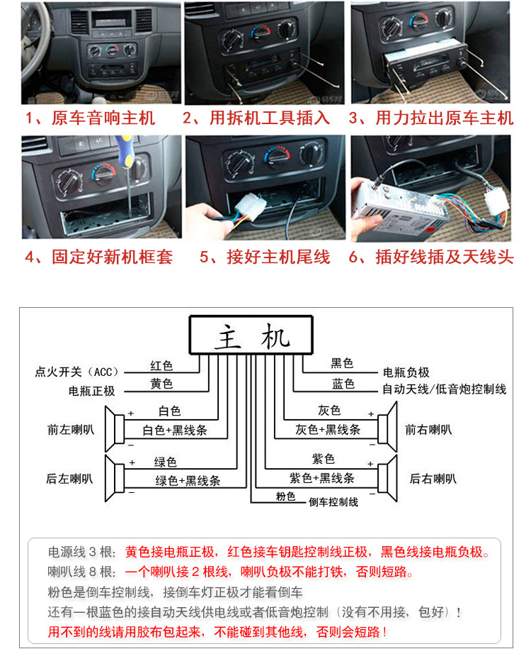 货车音响怎么安装图解图片