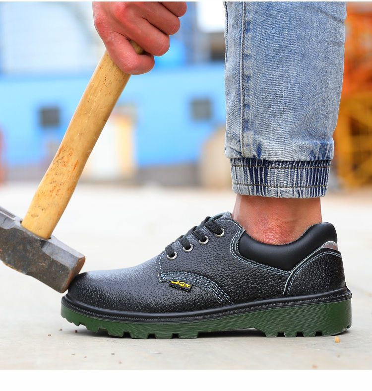 轩诗鸟劳保鞋男防砸防刺穿钢包头轻便透气软底工地电焊工夏季工作鞋