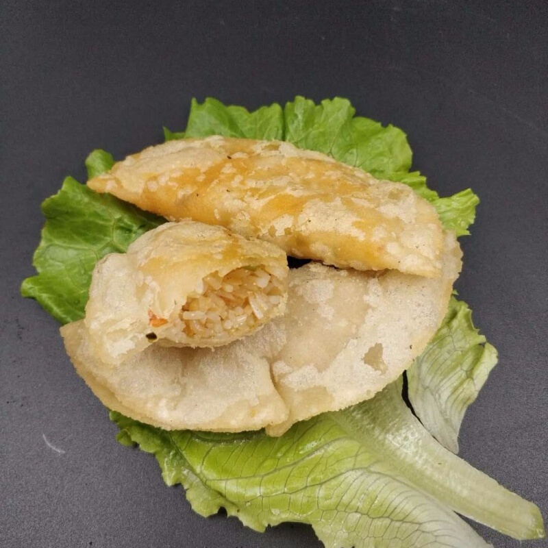 湖北仙桃土特产现做鸡公饺手工特色小吃早餐米饺子煎饺蒸饺炸饺鸡公饺