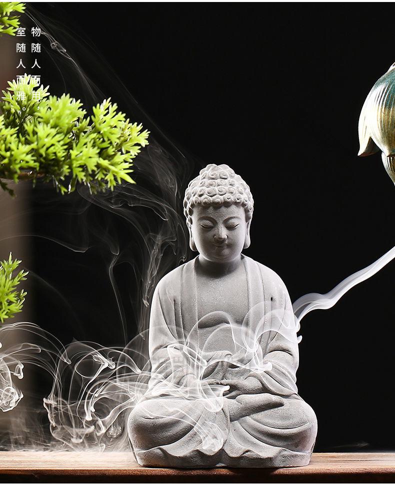 齐天大圣摆件 鱼缸造景装饰水泥佛像佛头中式水族仿真石像孙悟空装饰