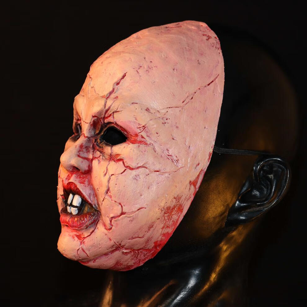 恐怖面具头套 万圣节cos恐怖娃娃面具鬼脸化妆舞会演出恶搞吓人整蛊