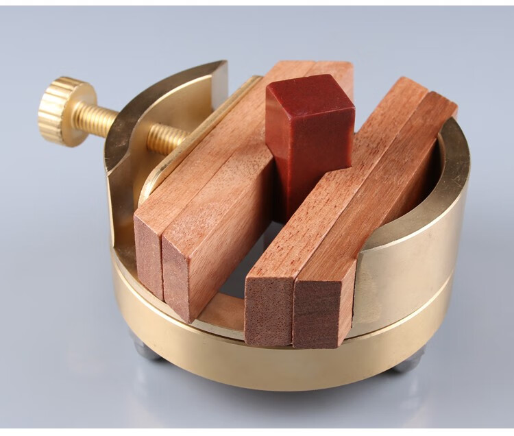 黄铜篆刻印床 360度旋转刻章印床 大号纯铜印床360度旋转黄铜金属床