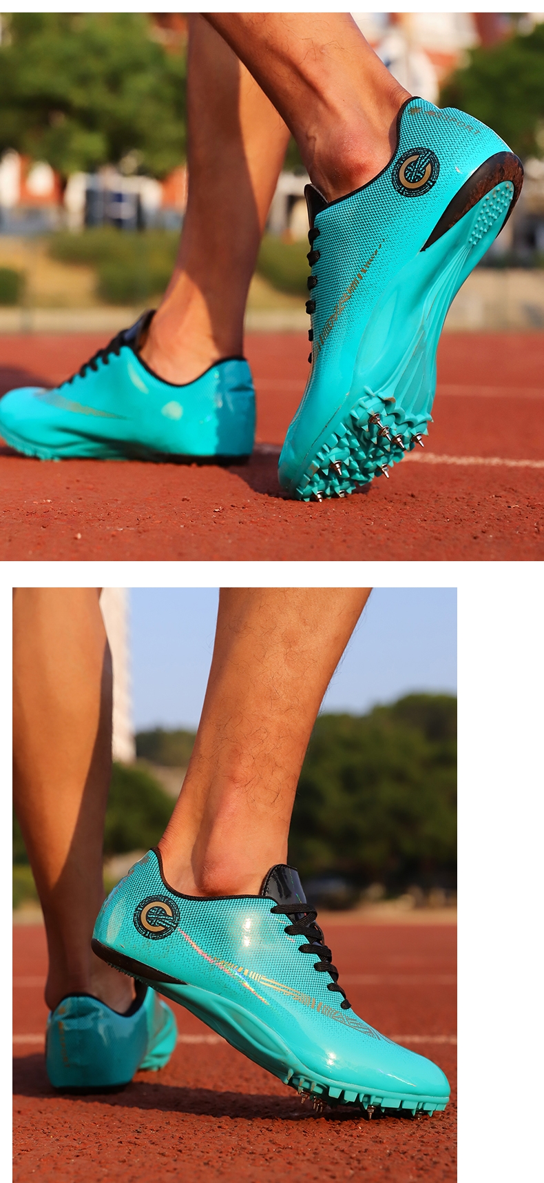 厂家直供更低价喜奏钉鞋八钉田径短跑男女钉子鞋比赛训练学生体考四项
