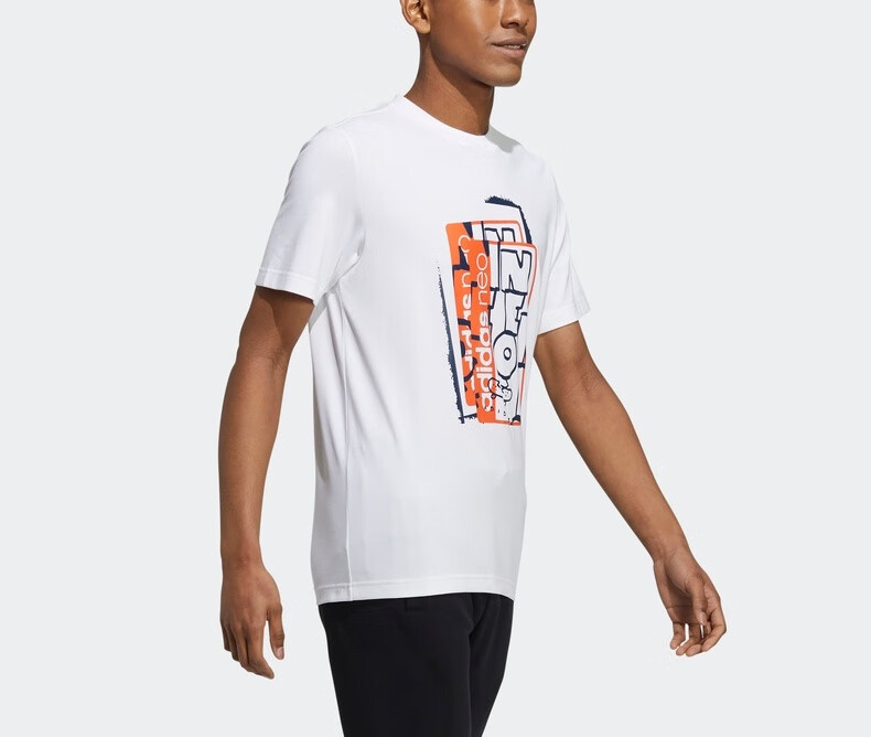 adidas阿迪达斯官网neo男装运动短袖t恤gs2583 白/白 a/xl(185/104a)
