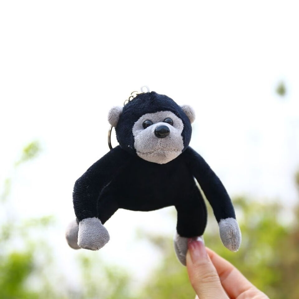 小猴子挂件潮酷创意长臂猩猩挂件搞怪黑猩猩毛绒玩具书包挂件猴子汽车