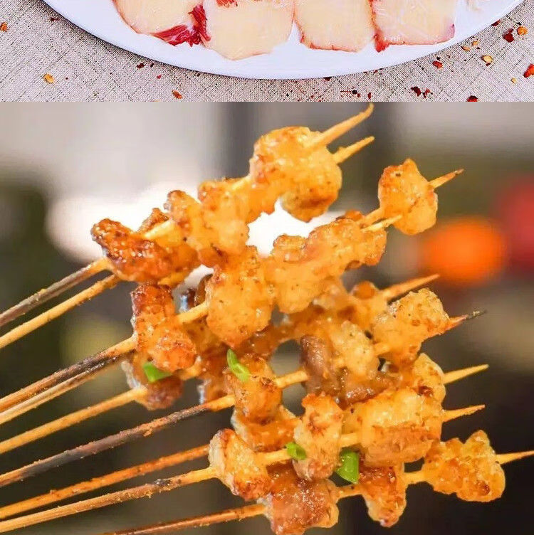 头号食客 新鲜牛胸口油 胸口肉 牛胸脯油 原切速冻火锅烧烤食材清真