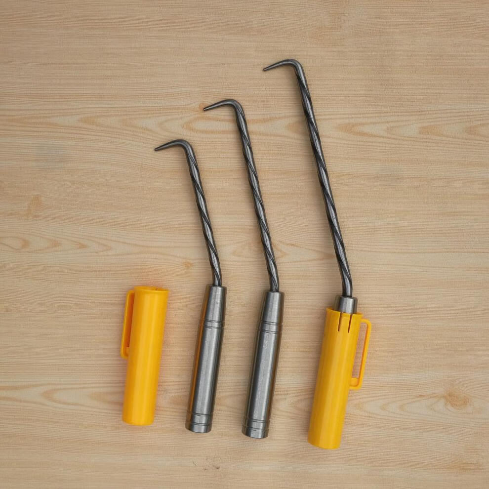 扎钩麻花钢扎勾桩心钢钢筋钩不锈钢手柄钢筋扎钩钢筋绑扎勾桩心钢28