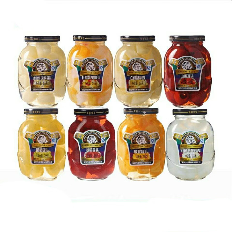 芝麻官黄桃罐头6罐8罐整件礼盒橘子罐头什锦罐头 255g白桃罐头( 水果