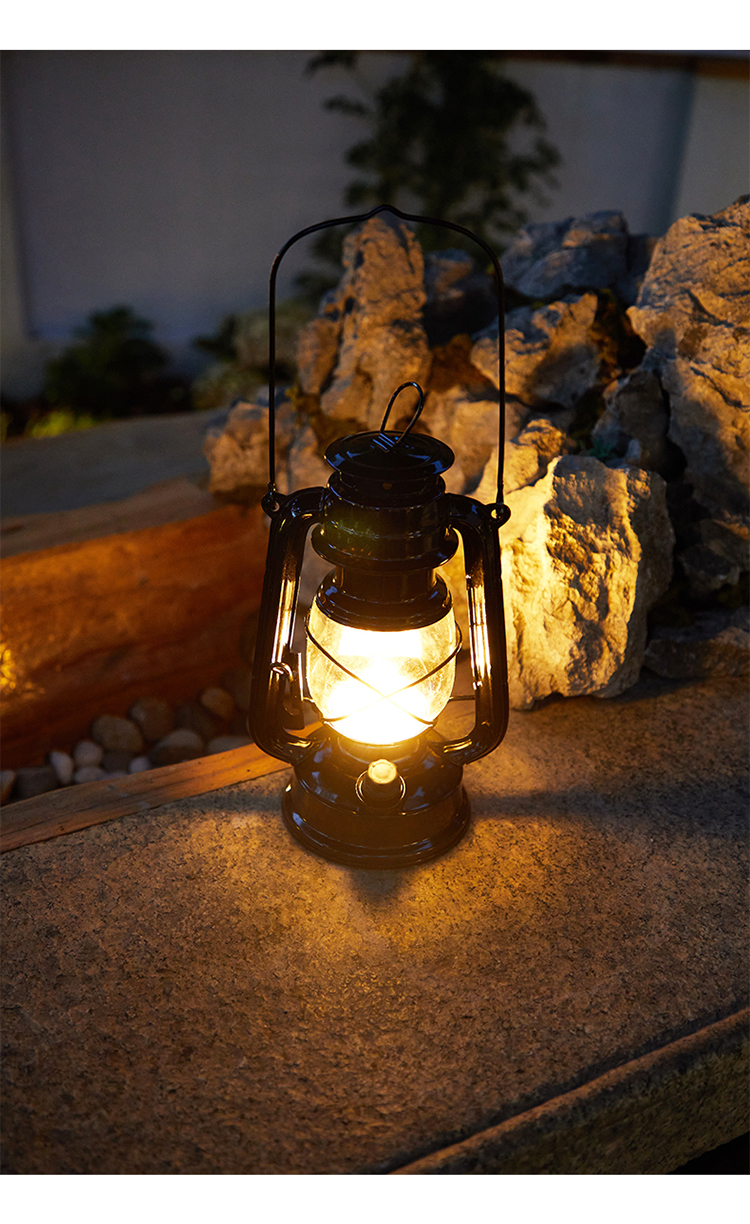 居成太阳能马灯复古小夜灯户外挂灯防水花园布置装饰庭院灯露营帐篷灯