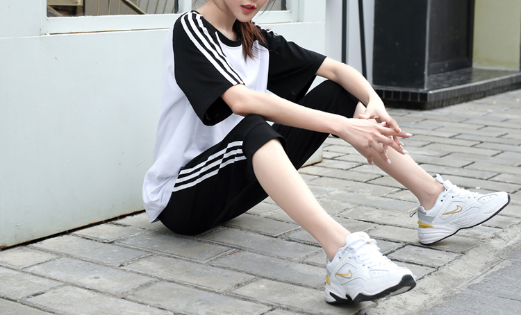 嘉蝶中考运动服 体育中考衣服 运动服套装女夏跑步宽松两件套中考体育