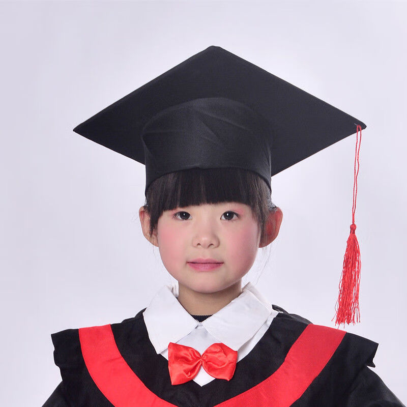 靓女街学士帽博士帽集体中帽手工男女透气经典款可爱导师幼儿园学士