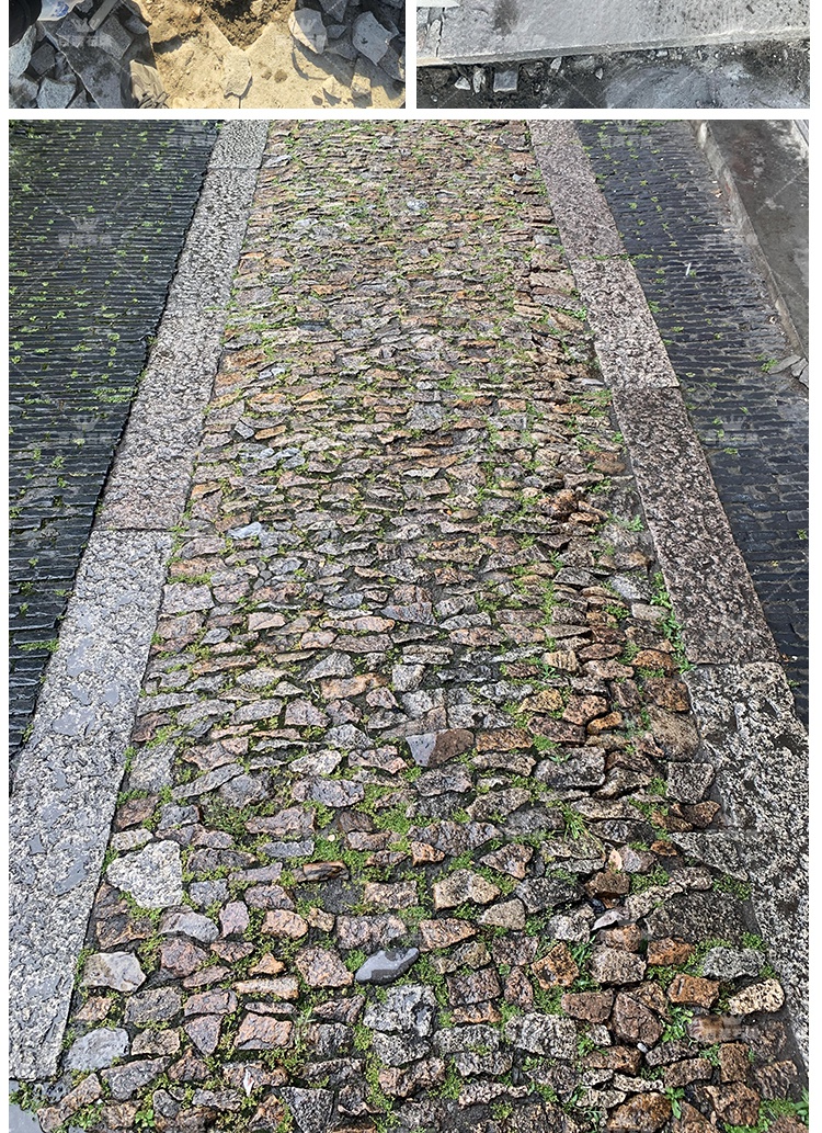 老石条旧石板户外花园庭院铺地石头板条石石材仿古室外铺路老石板小号