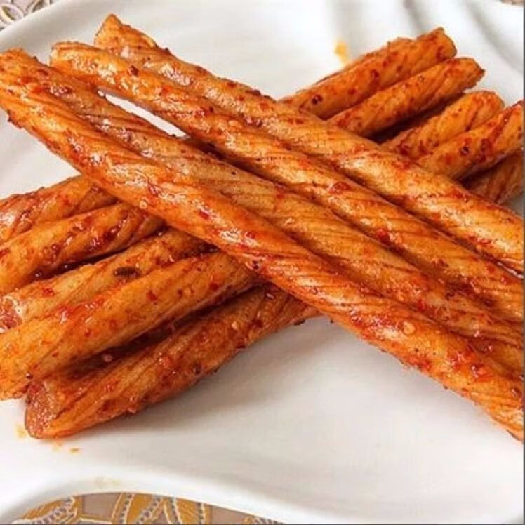 素牛筋辣条网红小吃8090后怀旧小零食辣棒麻辣素烤牛筋喜洽素牛筋20包