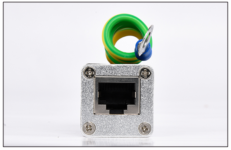 网络摄像头防雷器网络监控设备防雷器浪涌保护器rj45防雷翼灿深蓝色