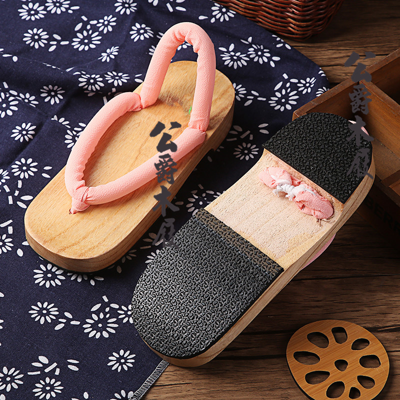 刀锋意志木屐女日式蝴蝶忍cos日本高跟拖鞋男改良时透