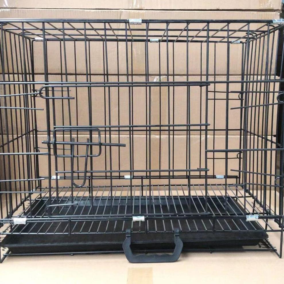 【精选】中型犬猫铁丝笼宠物笼子猫笼子小型犬兔子笼带厕所家用室内狗