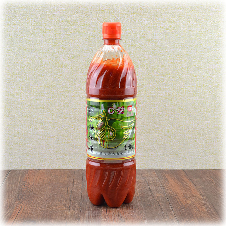 2份 原福建闽南特产唐龙甜辣酱 1.4升塑料瓶装手抓饼用