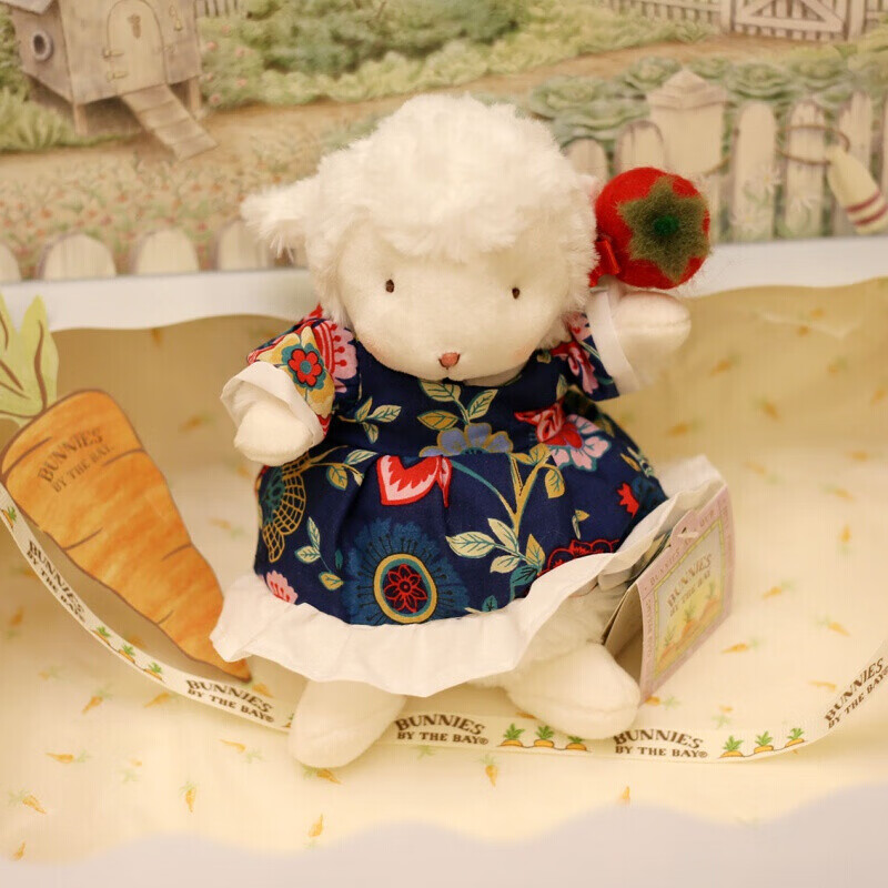 小羊公仔 bunnies 小羊公仔毛绒玩偶可爱女友生日美国七夕情人节礼物