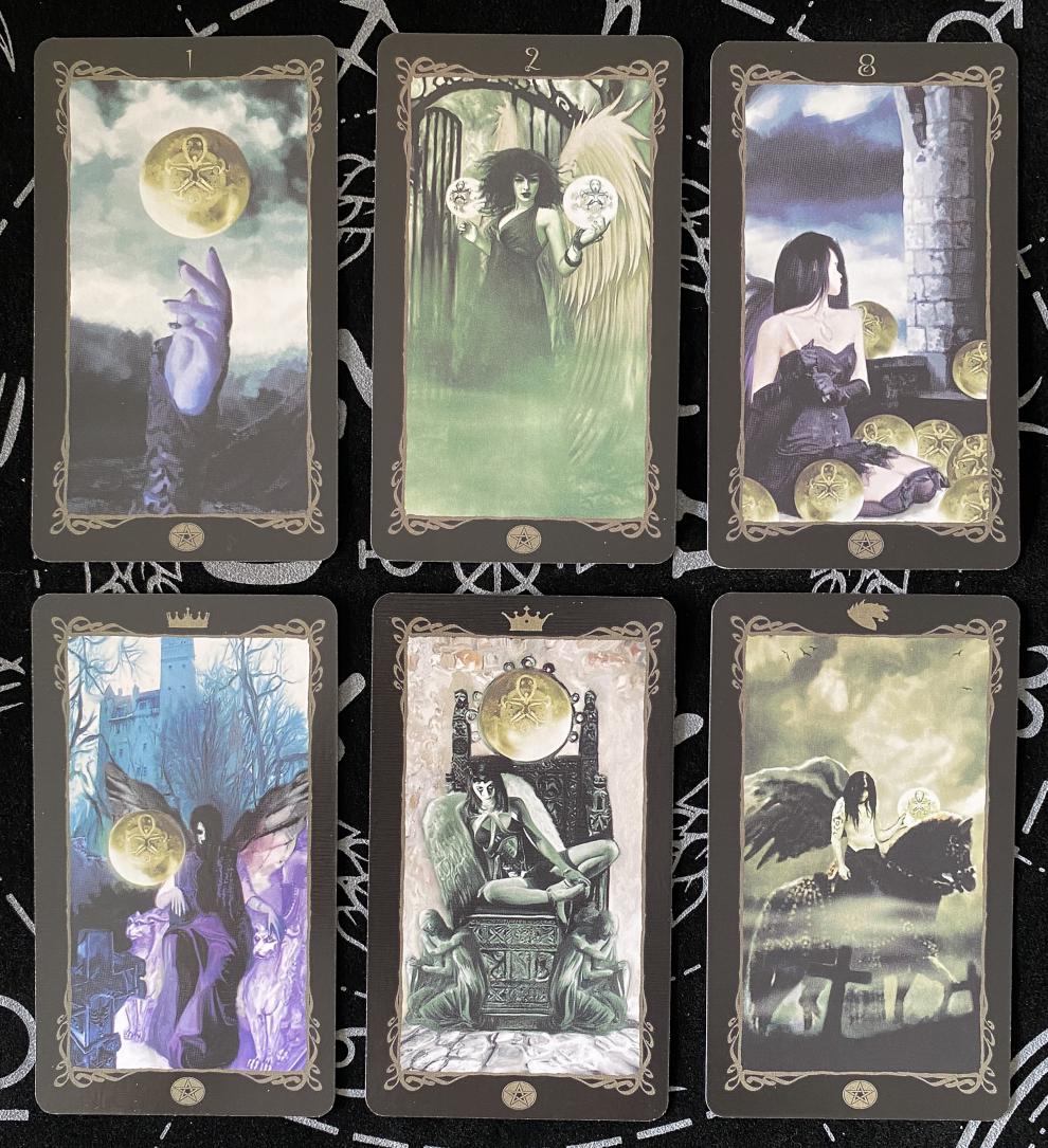 darkangelstarot黑暗天使塔罗牌英文定制桌游卡牌黑暗天使塔罗牌绒