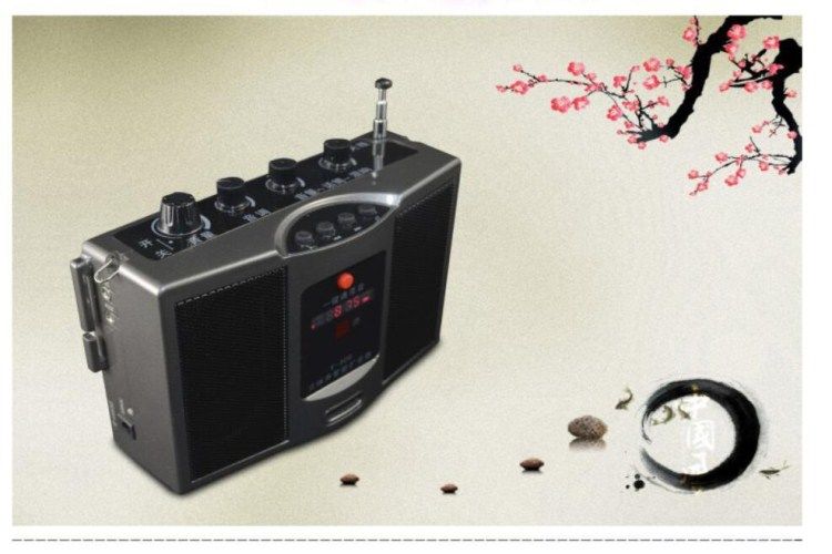 圣韵v306有线版二胡扩音器教学导游专用大功率立体声插卡录音便携蓝牙