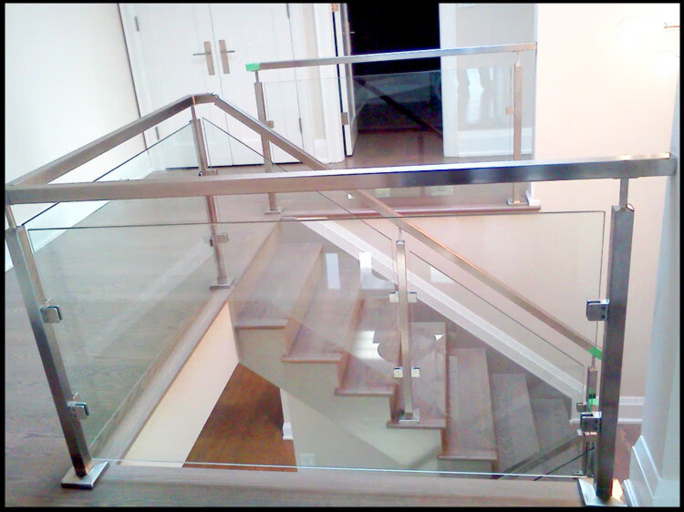 金日盛楼梯护栏钢化玻璃楼梯扶手简约现代栏杆阳台护栏室内外不锈钢