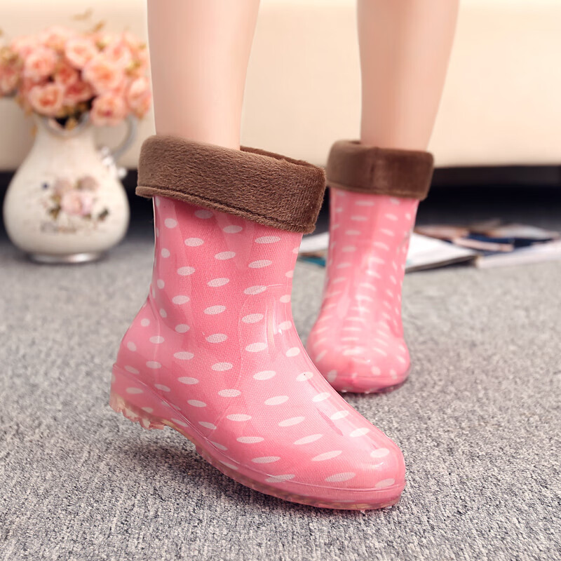 胶鞋学生雨靴春秋晴雨鞋水鞋女洗车厚底时尚套鞋韩版甜美防雨鞋女828