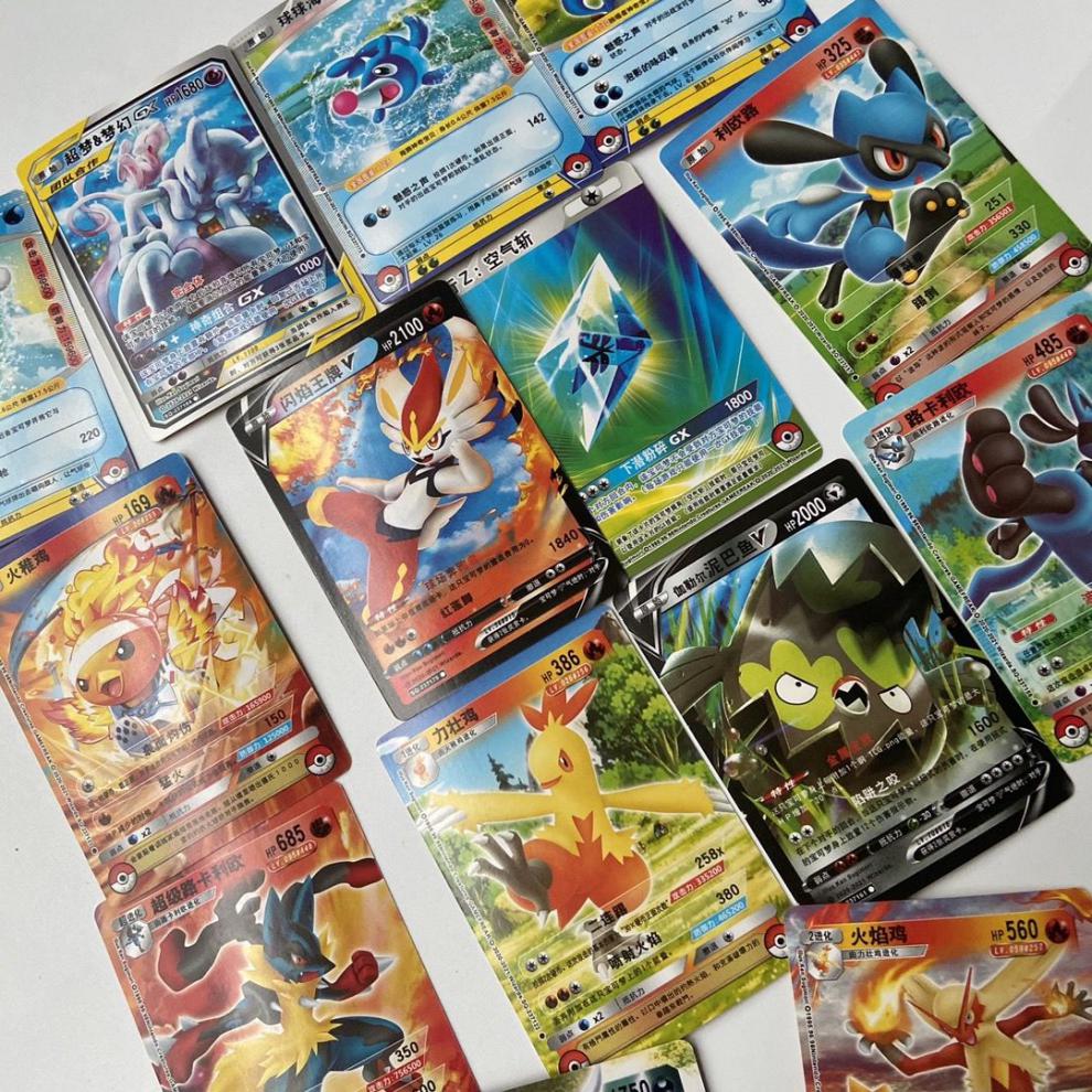 卡片神奇卡皮卡丘口袋精灵神奇宝贝卡牌 神奇宝贝卡随机8小盒120张