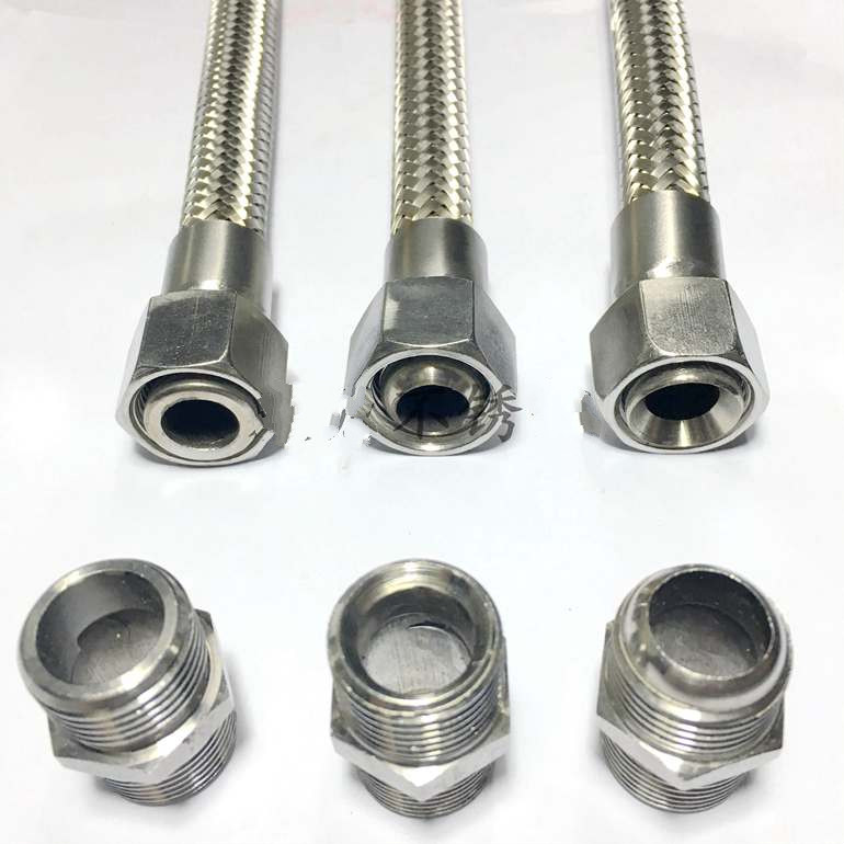 304不锈钢波纹管3/8 3分dn10 蒸汽管 编织网软管金属软管 高压管 3分*