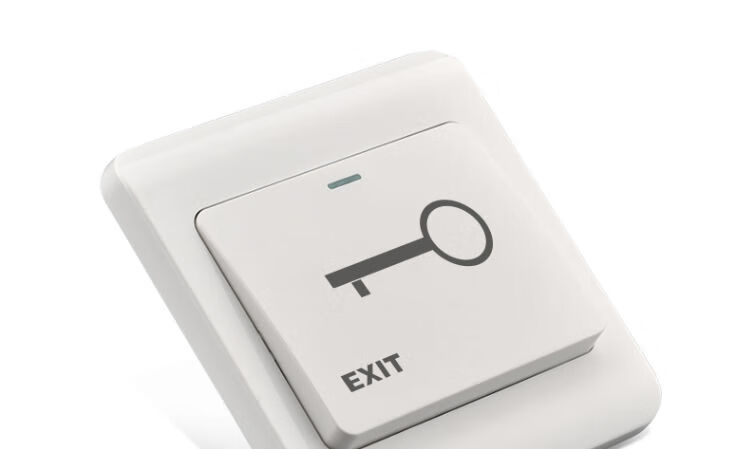 酒店门禁开关出门按钮自动复位86型有线门铃面板220v家用门控暗装86暗