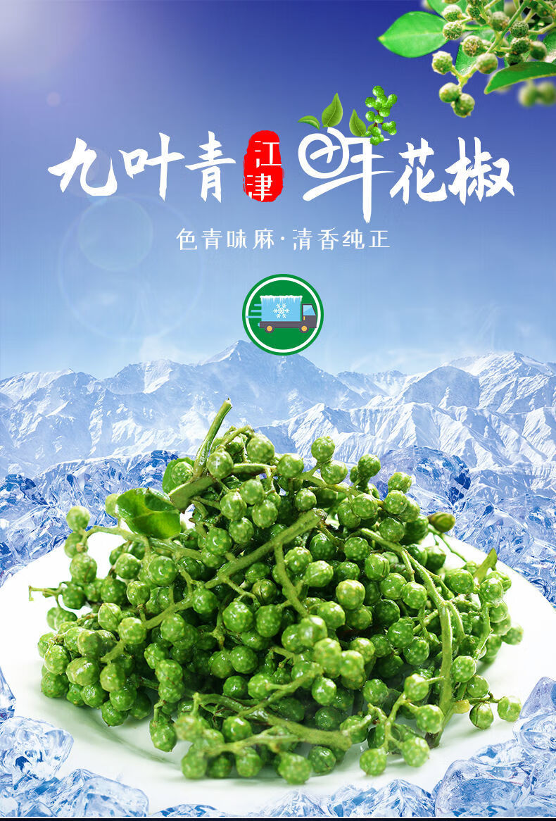藤椒新鲜青花椒四川特麻椒粒特香特麻重庆江津九叶青特产特级新鲜花椒