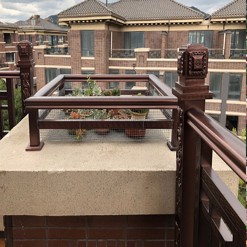 别墅围墙护栏 不锈钢阳台护栏别墅围墙室外户外安全小区仿古扶手防护