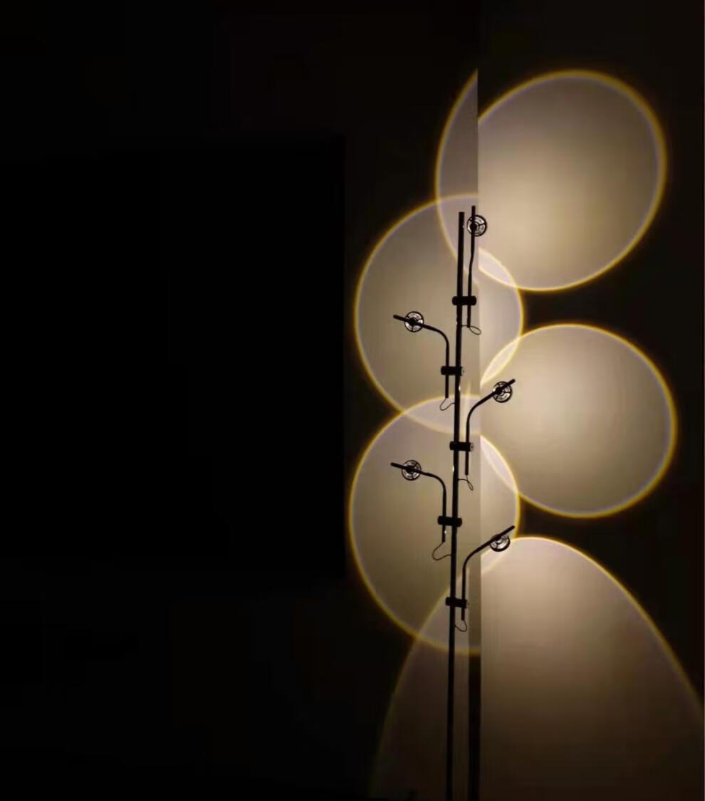 tokre落地阅读灯光影灯北欧投影灯日落氛围ins风沙发背景客厅卧室光影