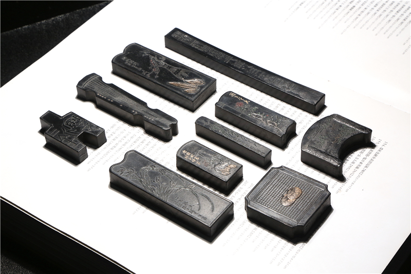 文之宝艺术礼品胡文房四宝墨7080年恢复清代老墨版曹素工收藏老墨块条