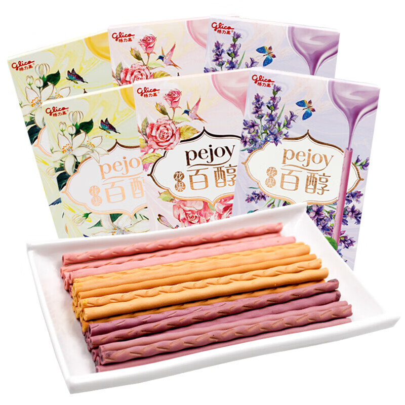 百醇饼干棒6盒 注心饼干网红休闲零食女友礼物下午茶点心 【季节限定