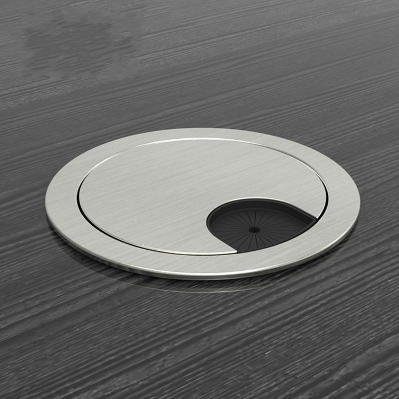办公桌穿线孔盖板电脑办公桌装饰盖走线盖板穿线孔盖板穿线盒圆孔盖锌