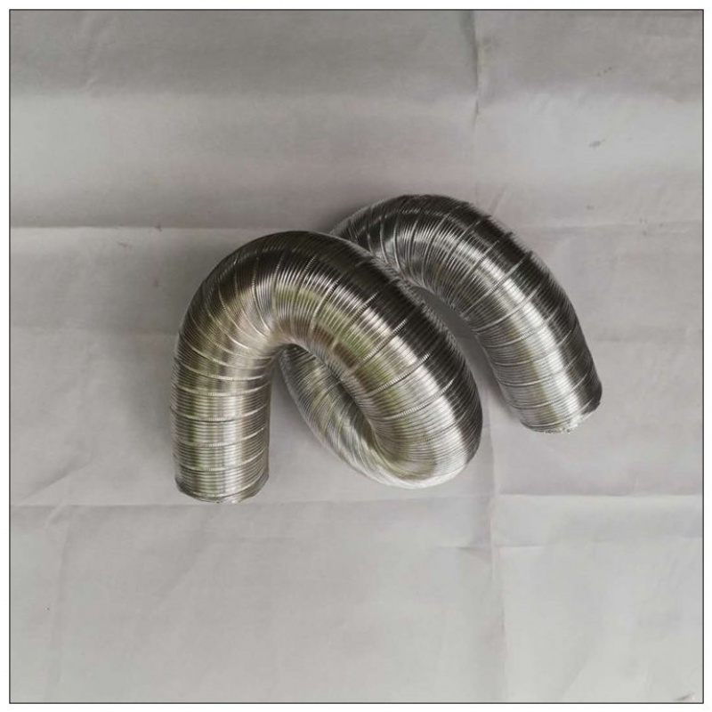 通风管油烟机排烟管铝制可弯曲波纹管强排式燃气热水器伸缩排气管内径