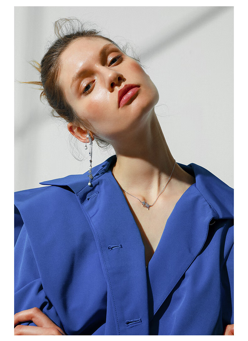 zegl八芒星项链女锁骨链简约韩版学生森系小清新吊坠链子配饰