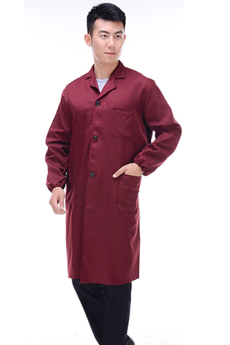 探阅薄款蓝大褂子工作服实验室白大挂卫生服实验食品厂男女长衫款白