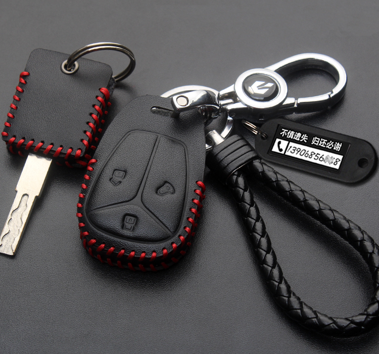 适用于雅迪g5/gt5电动车钥匙包套摩托车遥控器扣电瓶车改装 15号-黑线