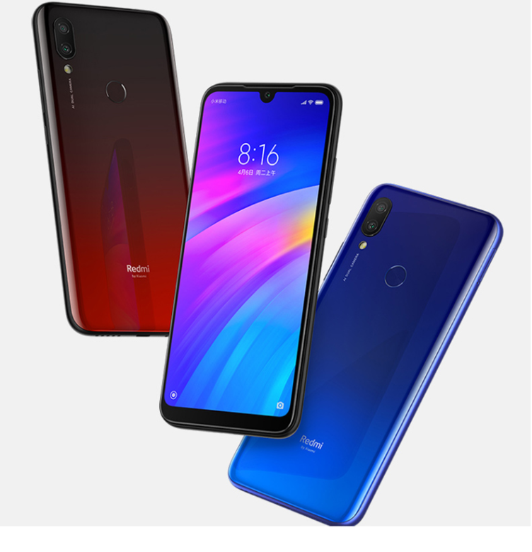 小米mi红米redmi7智能老人手机全网通4000mah长续航亮黑色全网通464gb